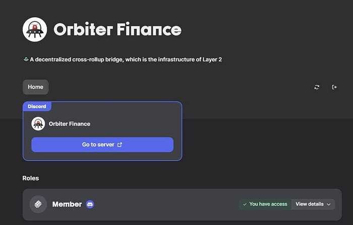 In the Orbiter Finance community