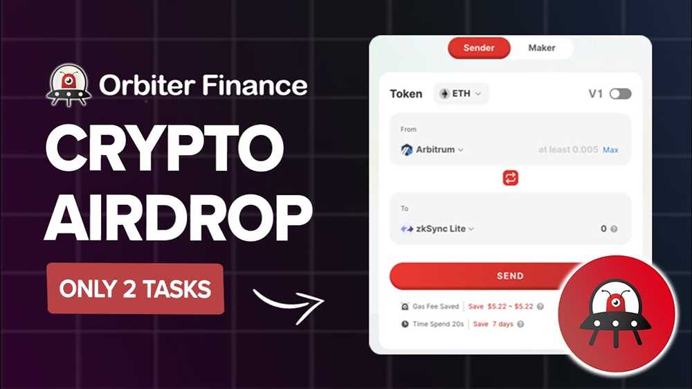 Earn free tokens with Orbiter Finance Airdrop