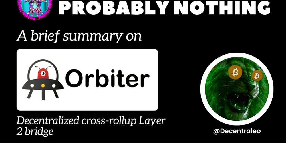 Introducing Orbiter Finance: Enhancing Cross-Rollup Solutions